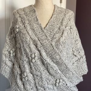 Anthropologie Sleeping on Snow Cable Knit Sweater